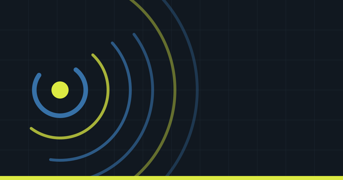Abstract lattice of connected nodes in Commerce Beacon blue